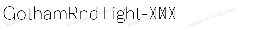 GothamRnd Light字体转换